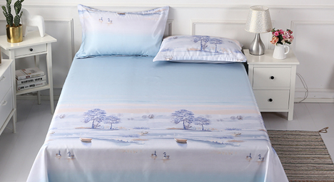 水洗冰絲涼席[ 席 230250cm，枕席 4874cm2 ]